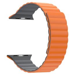 Ремінець для смарт-годинника ArmorStandart MagLink для Apple Watch 42 (Series 11-10)/41/40/38 Orange Gray (ARM86923)