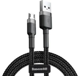 Дата-кабель Baseus Cafule CamklfF-B91 1m USB(тато) - microUSB(тато) Black