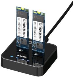 Док-станція для диска Maiwo K3016SG1 M.2 SSD SATA Key M/B+M USB 3.1 Gen1 Type-C