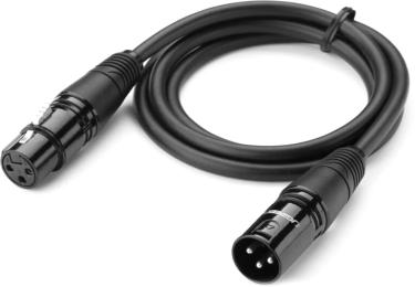 Кабель для мікрофона Ugreen AV130 XLR Male to Female Microphone Cable 3 м Black (90401987)
