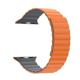 Ремінець для смарт-годинника ArmorStandart MagLink для Apple Watch 49/46/45/44/42 (Series 1-3) Orange Gray (ARM86934)