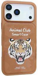 Чохол-накладка EpiK Animal Club для Apple iPhone 17 Pro (6.3) TPU + PC Chocolate Brown