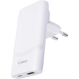 Адаптер живлення для телефона Gelius VoltX GP-HC067 GaN 65W White 1USB + 1Type-C