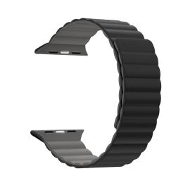 Ремінець для смарт-годинника ArmorStandart MagLink для Apple Watch 49/46/45/44/42 (Series 1-3) Black Gray (ARM86930)