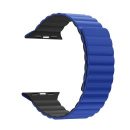 Ремінець для смарт-годинника ArmorStandart MagLink для Apple Watch 49/46/45/44/42 (Series 1-3) Blue Black (ARM86936)