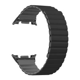 Ремінець для смарт-годинника ArmorStandart MagLink для Samsung Galaxy Watch 8/8 Classic Black Gray (black connector) (ARM88937)