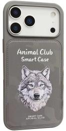 Чохол-накладка EpiK Animal Club для Apple iPhone 17 Pro (6.3) TPU + PC Titanium Gray