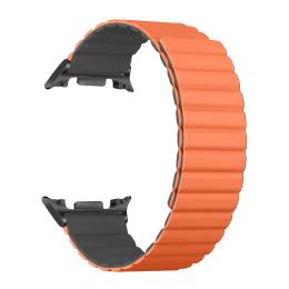 Ремінець для смарт-годинника ArmorStandart MagLink для Samsung Galaxy Watch 8/8 Classic Orange Gray (black connector) (ARM88940)