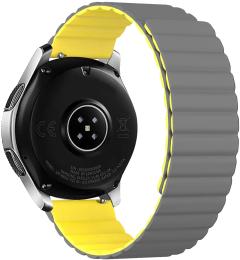Ремінець для смарт-годинника ArmorStandart MagLink 22mm Gray Yellow (ARM88944)