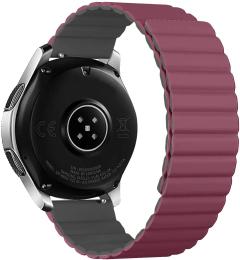 Ремінець для смарт-годинника ArmorStandart MagLink 22mm Wine Red Grey (ARM88946)