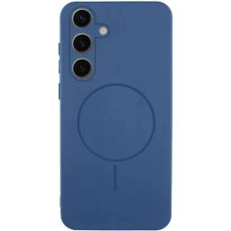 Чохол-накладка Lakshmi Silicone Cover Full Camera (AA) with MagFit для Samsung Galaxy S24 FE Navy Blue