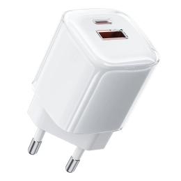 Адаптер живлення для телефона WIWU Jello QC+PD GaN Fast Charger Wi-U018 White