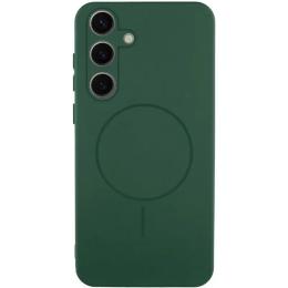 Чохол-накладка Lakshmi Silicone Cover Full Camera (AA) with MagFit для Samsung Galaxy S25 Plus Dark Green