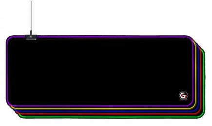 Килимок для мишки Gembird MP-GAMELED-L Control (MP-GAMELED-L) Black