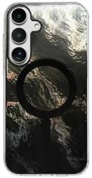 Чохол-накладка EpiK TPU Shiny Mountain (MagFit) для Samsung Galaxy S25 FE Black