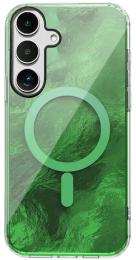 Чохол-накладка EpiK TPU Shiny Mountain (MagFit) для Samsung Galaxy S25 FE Green