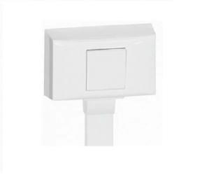 Монтажна коробка Legrand Mosaic DLPlus White (2 модулі) для кабель-каналів глибиною 12.5 мм, 16мм, 20мм