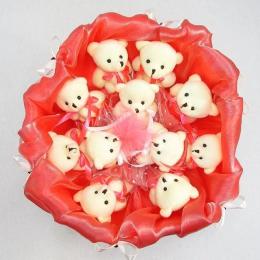 Букет з іграшок Igratoria Ведмедики 5284IT Coral 11 шт