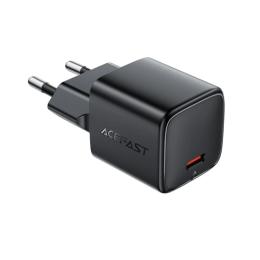 Адаптер живлення для телефона Acefast A117 Black PD20W mini GaN USB-C (6974316284987)