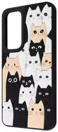 Чохол-накладка WAVE Doodle Case Samsung для Galaxy A17 cats