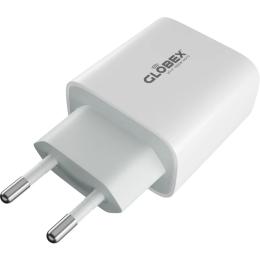 Адаптер живлення для телефона Globex 20WC5A 20W USB-C White