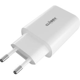Адаптер живлення для телефона Globex 20WC1A 20W USB-C White