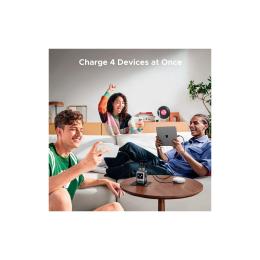 Адаптер живлення для телефона Ugreen X688 USB+3xUSB-C 100W Robot GaN Tech Fast Charger Gray (45515B)