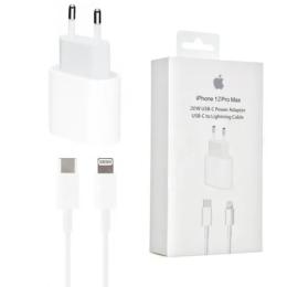 Мережевий зарядний пристрій для телефона Infinity S17199 White (20Вт USB-C Power Adapter + кабель Lightning)