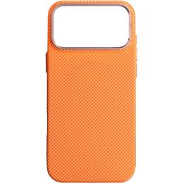 Чохол-накладка ArmorStandart LikeCarbon2 SE MagCase для Apple iPhone 17 Pro Max Kevlar Orange Rose Gold (ARM89169)