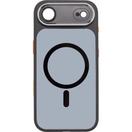 Чохол-накладка ArmorStandart Unit MagCase SE для Apple iPhone 17 Air Black Orange (ARM86326)