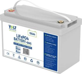 Акумулятор для ДБЖ Volt Polska LiFePO4 12.8V 100Ah 150A BMS (6AKLI10112)