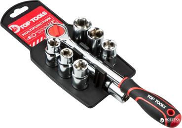 Набір торцевих головок Top Tools 38D143 1/2, 8 предметів