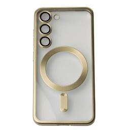 Чохол-накладка Infinity MagSafe SHINING MATTE для Samsung S24 Gold