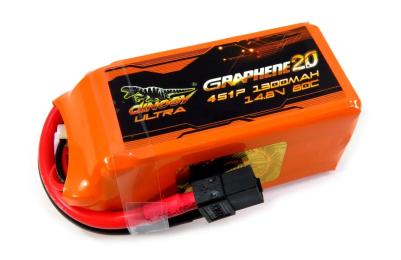 Акумулятор до радіокерованої моделі Dinogy DLC-4S1300XTU-XT LiPO 14,8 В 1300мАг 4S 80C 70х34х33мм 173г XT60