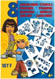 Трафарет Malinos MA-301002 квіти 8 шт. (набір F)