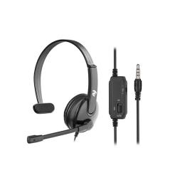 Накладні навушники 2E CH12 Mono On-Ear 3.5mm/2x3.5mm Black