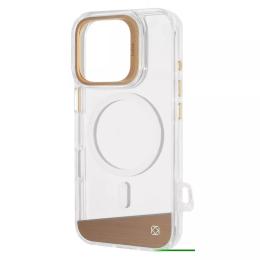 Чохол-накладка Kajsa Aluminium Shield iPhone 16 Pro Light Gold with Magnetic Ring