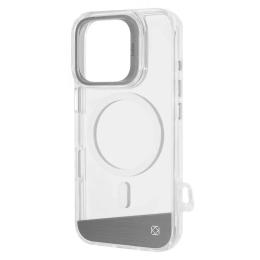 Чохол-накладка Kajsa Aluminium Shield iPhone 16 Pro Silver with Magnetic Ring