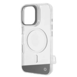 Чохол-накладка Kajsa Aluminium Shield iPhone 16 Silver with Magnetic Ring