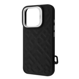 Чохол-накладка Kajsa Rhombus Collection iPhone 16 Pro Max Black with Magnetic Ring