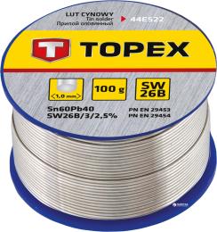Припій TOPEX 44E522 60% олова 1 мм 100 г