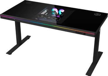 Ігровий стіл Lorgar DE90G Glass Black (LRG-DE90G)