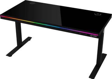 Ігровий стіл Lorgar DP80G Glass Black (LRG-DP80G)