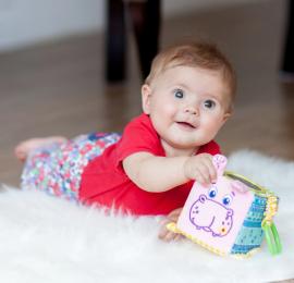 Кубик-подвеска прорезыватель Macik Зоо Бегемот Добряк (МС 110202-02)