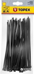 Хомут TOPEX 4.8х300 мм Black пластиковий (44E980)