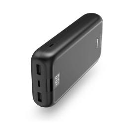 Зовнішній портативний акумулятор HAMA Performance 20 20000mAh Black (00201710)