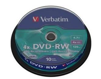 Диск Verbatim DVD-RW 43552 10 шт 4.7 GB