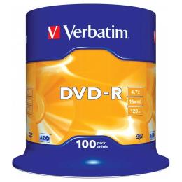 Диск Verbatim DVD-R 43549 100 шт 4.7 GB