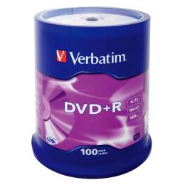 Диск Verbatim DVD+R 43551 100 шт 4.7 GB