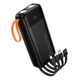 Зовнішній портативний акумулятор Hoco J151A 20000mAh Black Spirit dual lighting four-cable